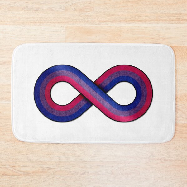 Item preview, Large Infinity Vector Symbol Striped with Bisexual Pride Flag designed and sold by LiveLoudGraphic.