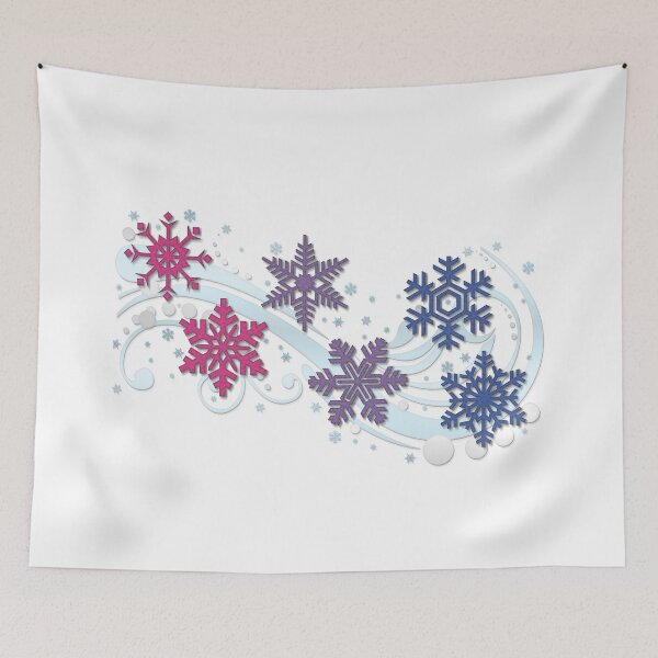 Item preview, Bisexual Pride Flag Colored Snowflakes and Winter Vector designed and sold by LiveLoudGraphic.
