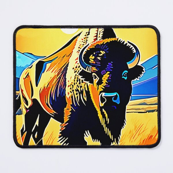 Item preview, Bison Sunset Majesty Design designed and sold by Health And Fitness Posts e-Store.