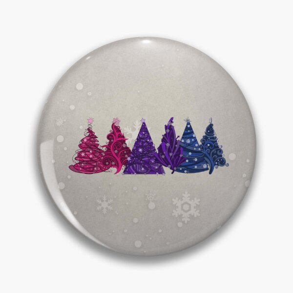 Item preview, Row of Three Bisexual Pride Flag Christmas Trees designed and sold by LiveLoudGraphic.