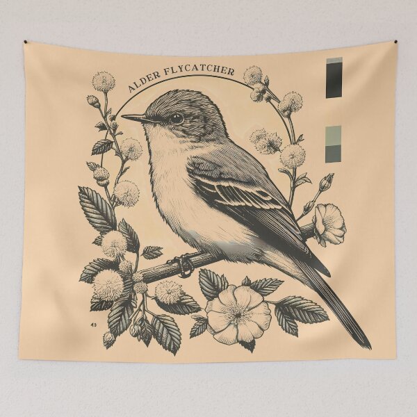 Item preview, Alder Flycatcher designed and sold by theAVIARY7.