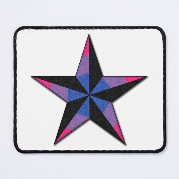 Item preview, Bisexual Pride Flag Colored Nautical Star designed and sold by LiveLoudGraphic.