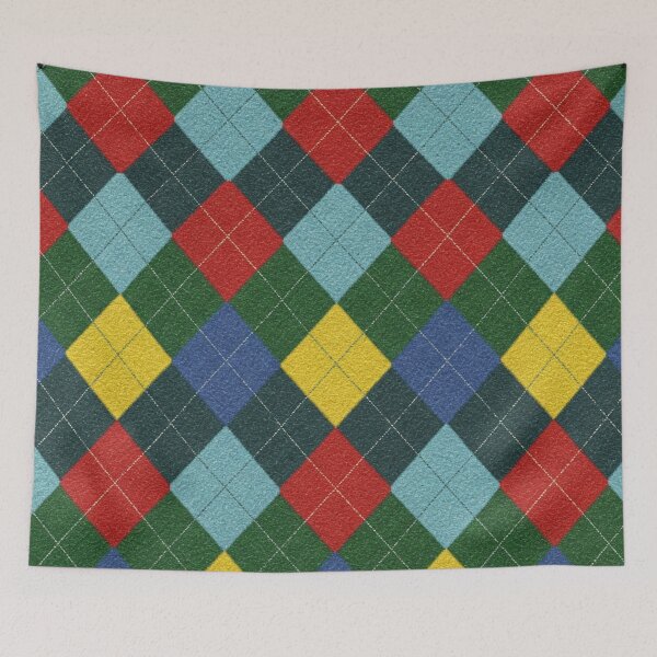 Item preview, Classic Multicolored Argyle Pattern designed and sold by Rui Fernandes.