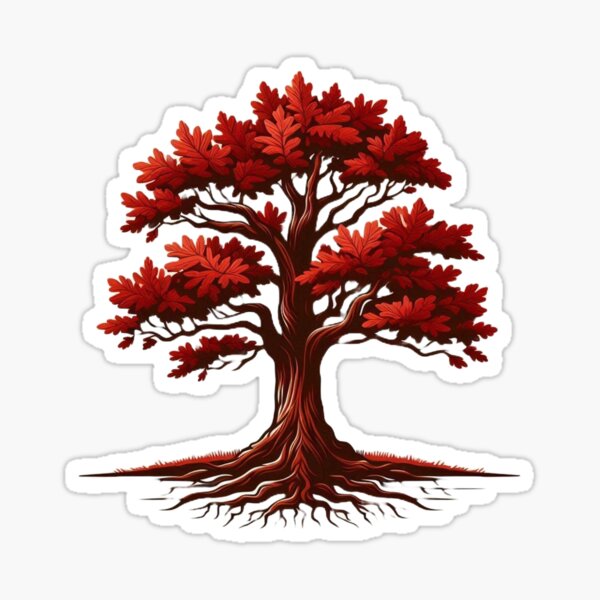 Item preview, Red Oak in art style designed and sold by ArtNames.
