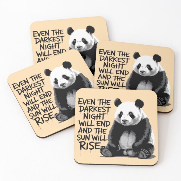 Item preview, Banksy Panda - Even the darkest night will end and the sun will rise designed and sold by 123ks.