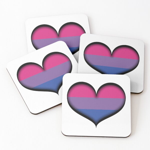 Item preview, Large Vector Heart in Bisexual Pride Flag Colors designed and sold by LiveLoudGraphic.