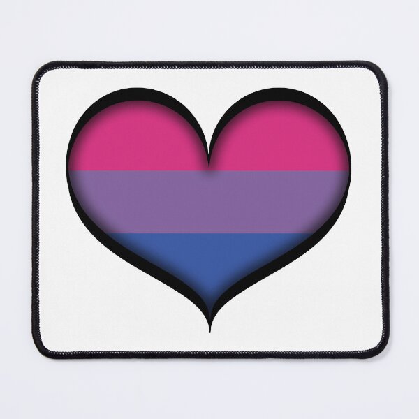 Item preview, Large Vector Heart in Bisexual Pride Flag Colors designed and sold by LiveLoudGraphic.