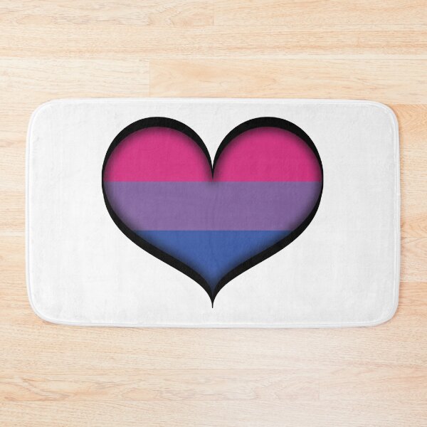 Item preview, Large Vector Heart in Bisexual Pride Flag Colors designed and sold by LiveLoudGraphic.