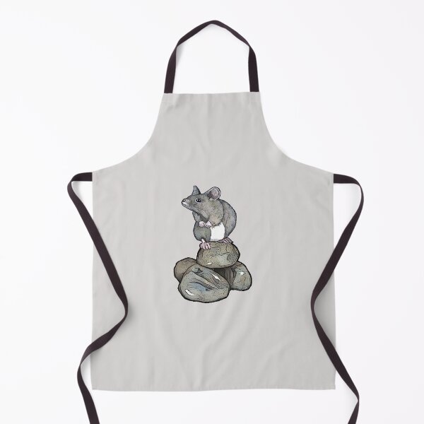 Item preview, Cute MOUSE Standing on Pile of ROCKS Illustration designed and sold by JoyfulWhimsy.