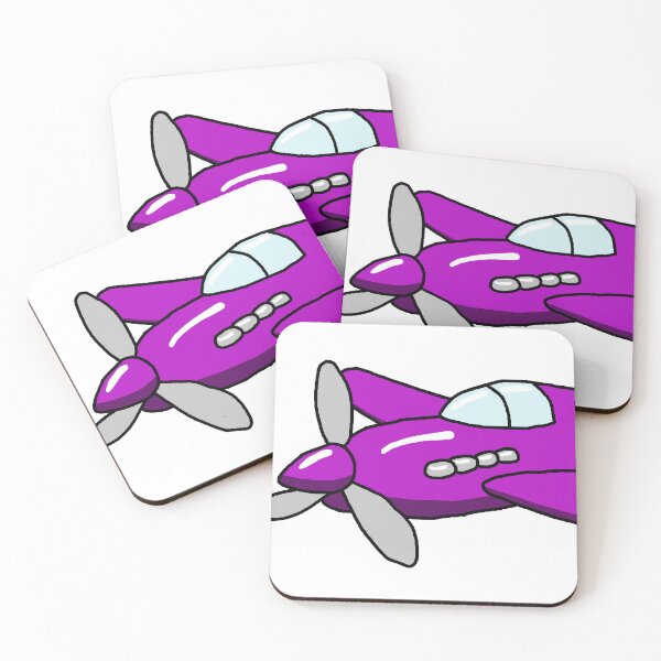 Item preview, Cartoony purple plane  designed and sold by luna-moon-emoji.
