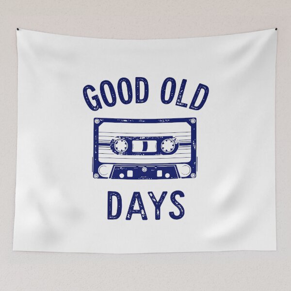Item preview, Good Old Days - Retro cassette design designed and sold by ApriNoeScor.