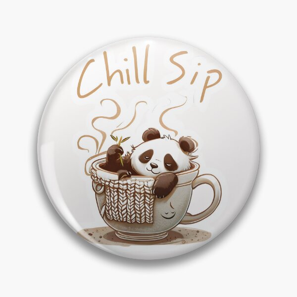 Item preview, Chill sip Panda in a cup  designed and sold by PrettyDecor.