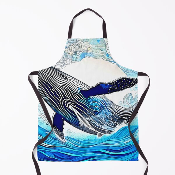 Item preview, Blue Whale Wave Art designed and sold by Health And Fitness Posts e-Store.