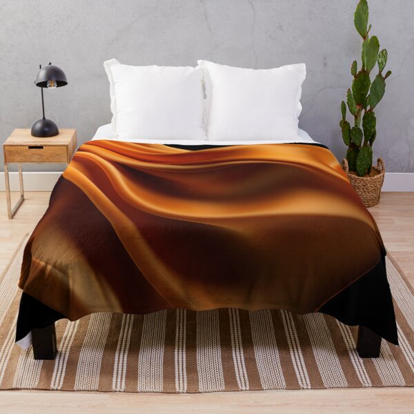 Item preview, Graceful orange fabric designed and sold by anytka.