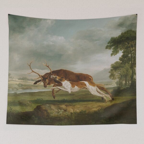 Item preview,  English Hound Coursing a Stag by  George Stubbs designed and sold by Vintage Designs +.