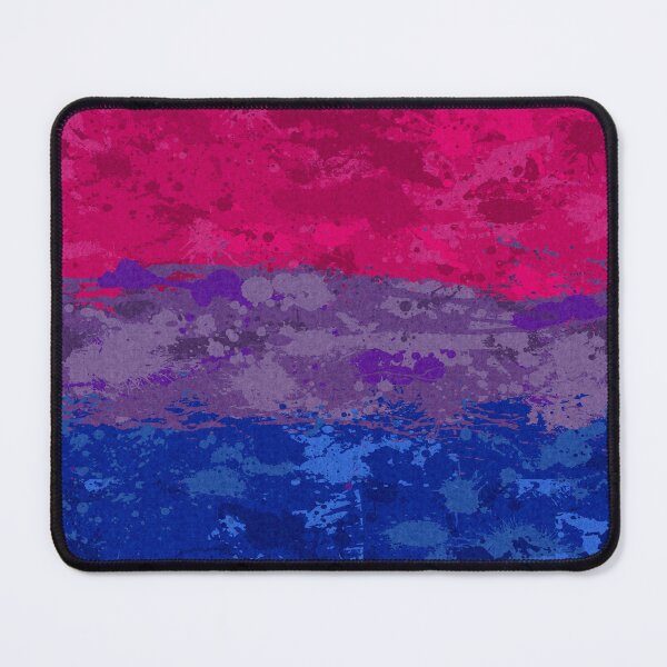 Item preview, Abstract Paint Splatter Bisexual Pride Flag Pattern designed and sold by LiveLoudGraphic.