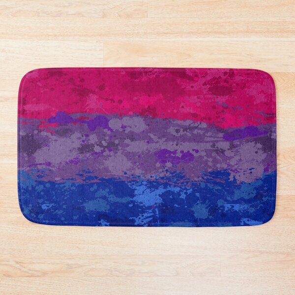 Item preview, Abstract Paint Splatter Bisexual Pride Flag Pattern designed and sold by LiveLoudGraphic.