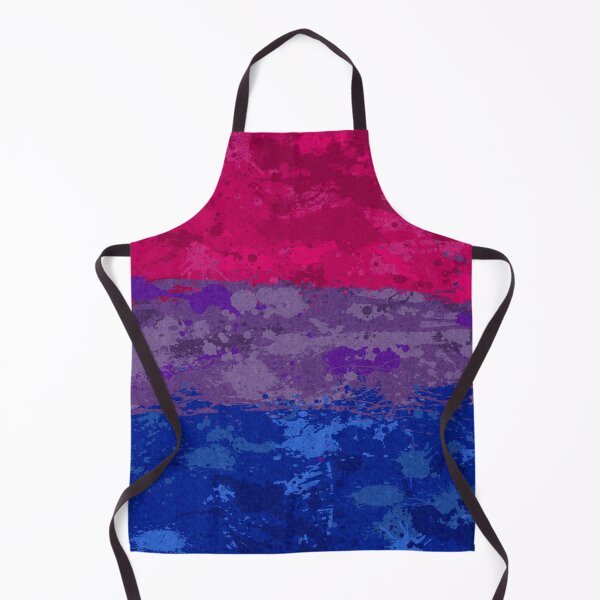 Item preview, Abstract Paint Splatter Bisexual Pride Flag Pattern designed and sold by LiveLoudGraphic.