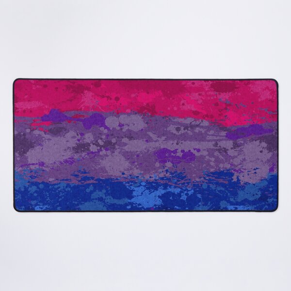 Item preview, Abstract Paint Splatter Bisexual Pride Flag Pattern designed and sold by LiveLoudGraphic.