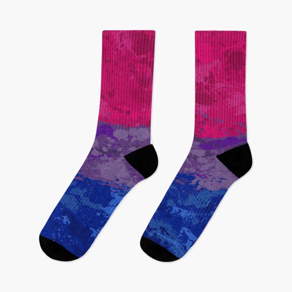 Item preview, Abstract Paint Splatter Bisexual Pride Flag Pattern designed and sold by LiveLoudGraphic.