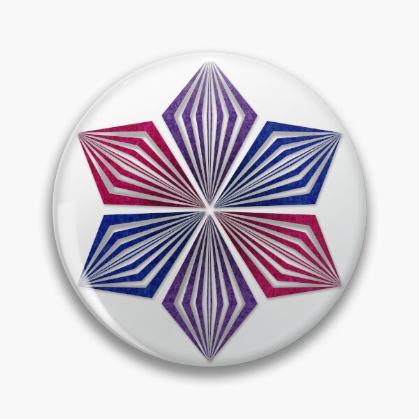 Item preview, Bisexual Pride Flag Colored Geometric Starburst designed and sold by LiveLoudGraphic.