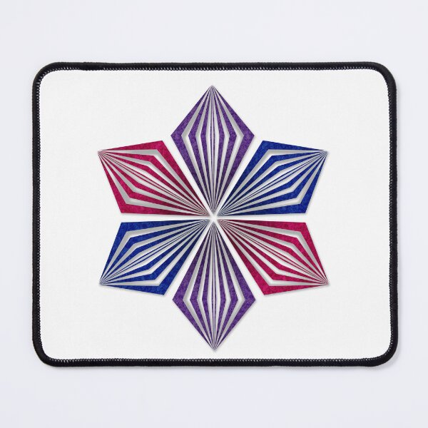 Item preview, Bisexual Pride Flag Colored Geometric Starburst designed and sold by LiveLoudGraphic.