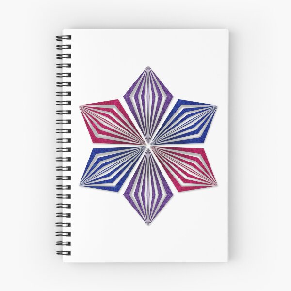 Item preview, Bisexual Pride Flag Colored Geometric Starburst designed and sold by LiveLoudGraphic.