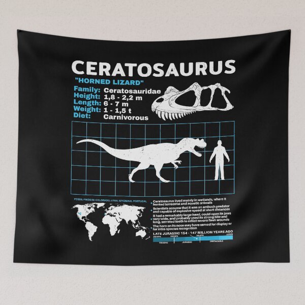 Item preview, Ceratosaurus Fact Sheet designed and sold by NicGrayGraphic.