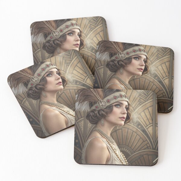 Item preview, Wall Art - Vintage Art Deco Girl #12 - Large designed and sold by ForeverPrintsOK.