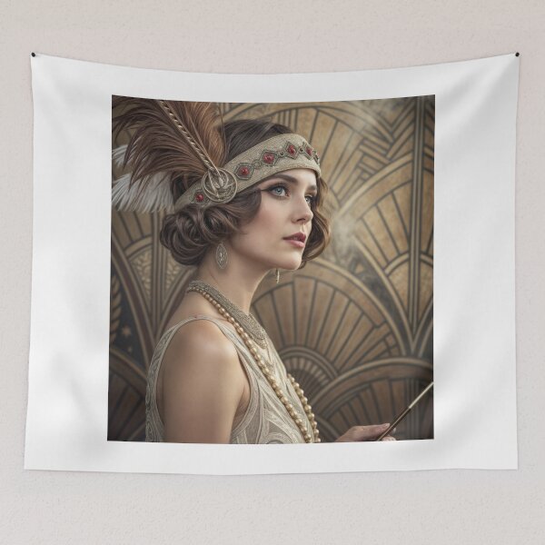 Item preview, Wall Art - Vintage Art Deco Girl #12 - Large designed and sold by ForeverPrintsOK.