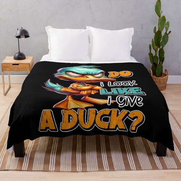 Item preview, Do I Look Like I Give a Duck? Funny Sarcastic Duck Illustration designed and sold by Aredbox.