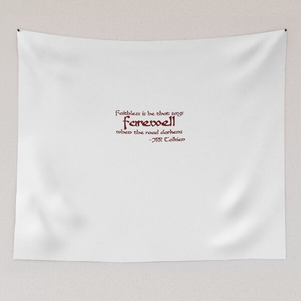 Item preview, Faithless Tolkien Quote T-Shirt - Dark Road Farewell Tee designed and sold by Scott Auld's Merch Shop.