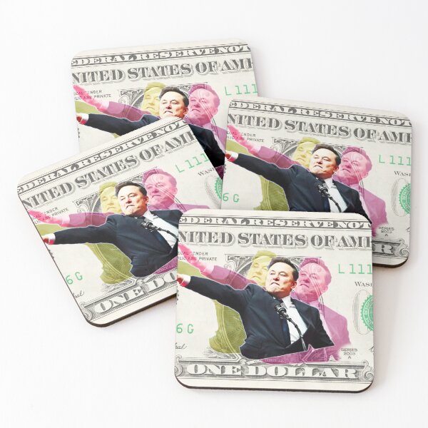Item preview, Elon Musk Dollar Collage – Bold Pop Art Satire designed and sold by FatGiantCat.