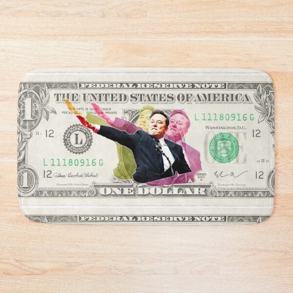 Item preview, Elon Musk Dollar Collage – Bold Pop Art Satire designed and sold by FatGiantCat.