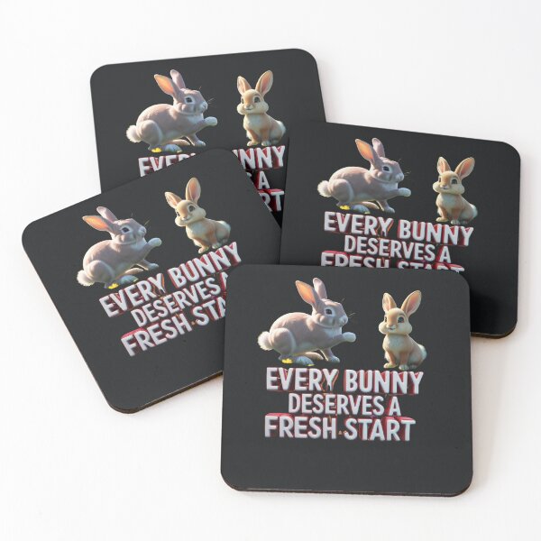 Item preview, EVERY BUNNY DESERVES A FRESH START – Motivational T-Shirt for Animal Lovers designed and sold by Mikel-empire.