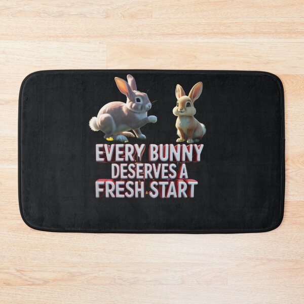 Item preview, EVERY BUNNY DESERVES A FRESH START – Motivational T-Shirt for Animal Lovers designed and sold by Mikel-empire.