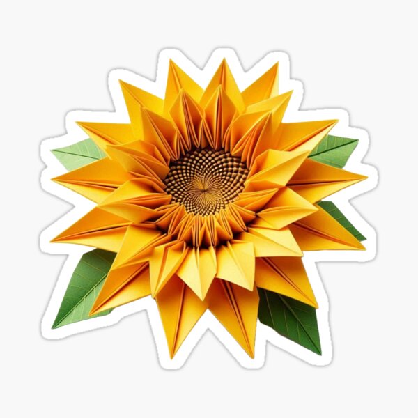 Item preview, Origami style sunflower designed and sold by ArtNames.