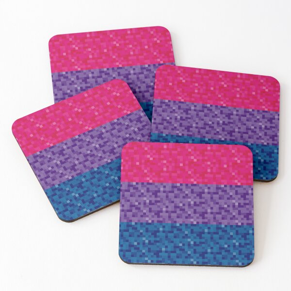 Item preview, Bisexual Pride Pixel Flag Repeating Background designed and sold by LiveLoudGraphic.