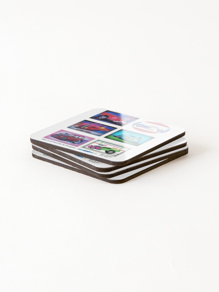 Thumbnail 4 of 5, Coasters (Set of 4), Hot Rods // Hot Rods! designed and sold by Imagin8er.