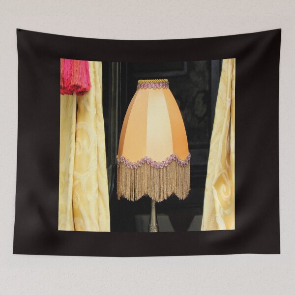 Item preview, Vintage Elegance: Retro Lampshade with Golden Fringe designed and sold by branaghbel.