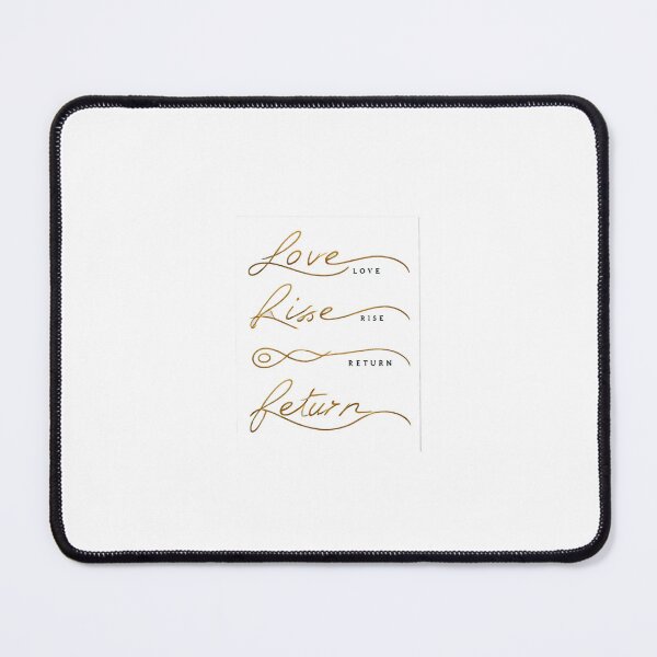 Item preview, Love. Rise. Return – Golden Minimalist Spiritual Quote designed and sold by SoulPrints by Beata.