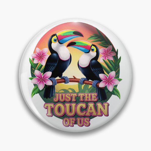 Item preview, Just the Toucan Of Us: Tropical Love Birds, Funny Jungle Pun designed and sold by elynne9.