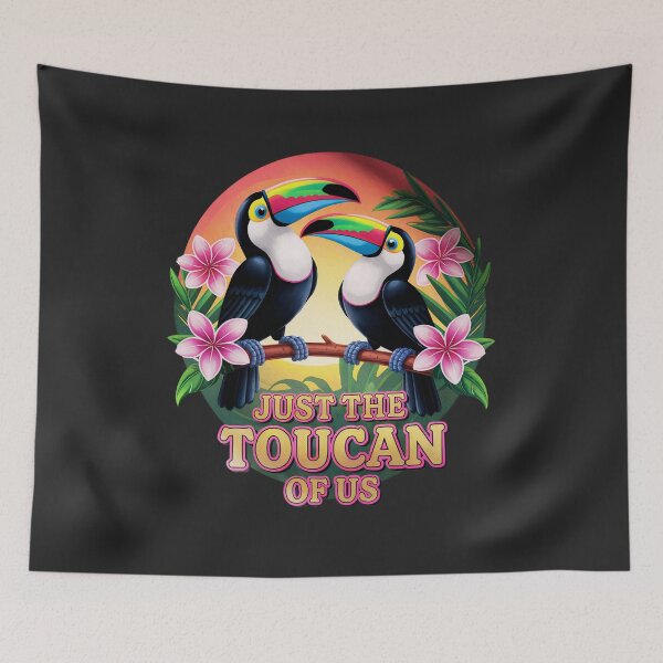 Item preview, Just the Toucan Of Us: Tropical Love Birds, Funny Jungle Pun designed and sold by elynne9.