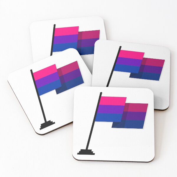 Item preview, Large Waving Flag in Bisexual Pride Flag Colors designed and sold by LiveLoudGraphic.