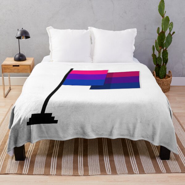 Item preview, Large Waving Flag in Bisexual Pride Flag Colors designed and sold by LiveLoudGraphic.