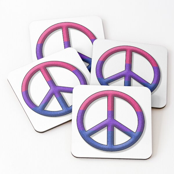 Item preview, Peace Pride design in Bisexual pride flag colors designed and sold by LiveLoudGraphic.