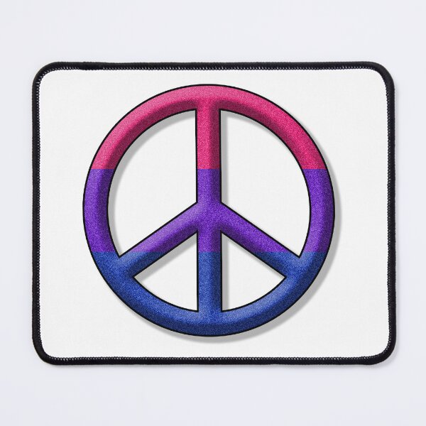 Item preview, Peace Pride design in Bisexual pride flag colors designed and sold by LiveLoudGraphic.