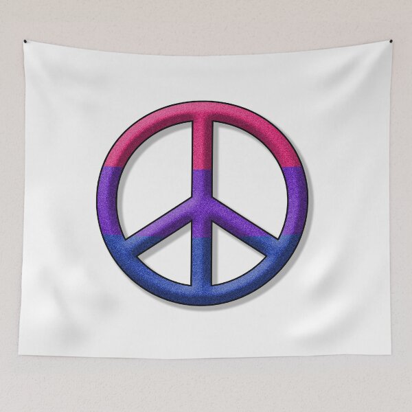 Item preview, Peace Pride design in Bisexual pride flag colors designed and sold by LiveLoudGraphic.