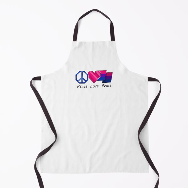 Item preview, Peace, Love, and Pride design in Bisexual pride flag colors designed and sold by LiveLoudGraphic.
