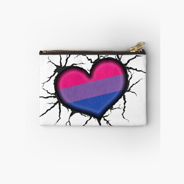 Item preview, Bisexual Heart Thrown into Cracked surface designed and sold by LiveLoudGraphic.